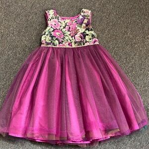 Pippa & Julie Pink and Purple Floral Dress